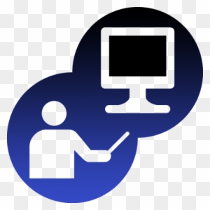 Blue Learning Icon 27463 - Online School Icon Png