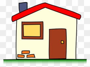 Building House Home Window Door Chimney Br - House Clipart Building House Home Window Door Chimney Br - House Clipart