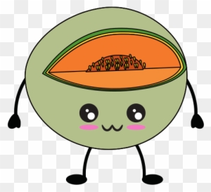 Melon Delicious Fruit Cute Cartoon Cute Bananas Free Transparent Png Clipart Images Download