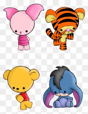 Winnie The Pooh Set By Gummi-zombie - Winnie The Pooh Characters Chibi