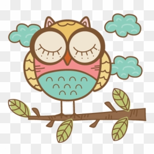 Doodle Owl Svg Cutting File Cute Owl Clipart Free Svg - Owl Pendant Owl Necklace Colourful Owl Jewellery