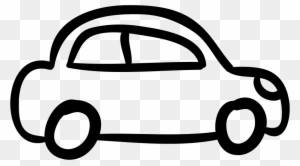 Car Outlined Vehicle Side View Comments - Drawing Cartoon Car