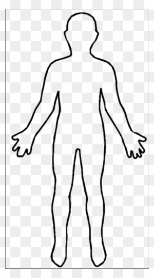 Blank Person Outline - Shape Of A Body