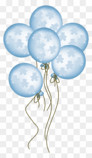 Blue Teddy Bear Balloons - Baby Boy Balloons Png