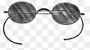 Eyeglasses Vintage Illustration Image - Line Art
