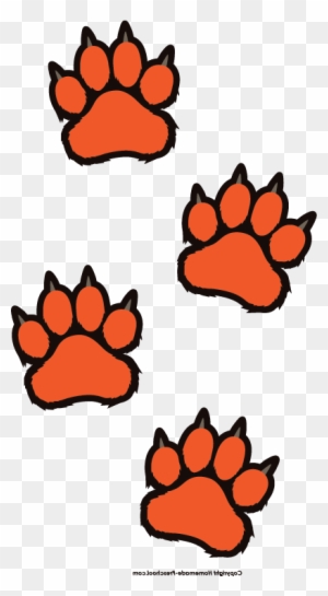 Home Free Clipart Paw Prints Clipart Tiger Paw Prints - Tiger Paws Clip ...