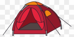 Red Tent Travel Camping Icon - Camping