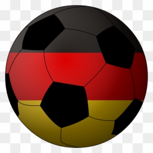 Soccer ball with German colors