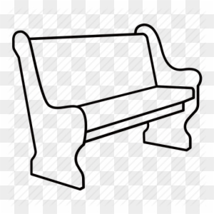 Bench Clipart Outline - Church Pew Clip Art - Free Transparent PNG ...