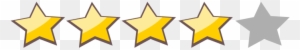 4 Stars Rating Png - Free Transparent PNG Clipart Images Download