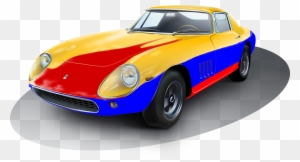 Racing Car Cartoon 24, Buy Clip Art - Sports Car Clipart Free