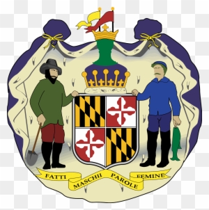 Maryland's Coat Of Arms - Great Seal Of Maryland Round Ornament