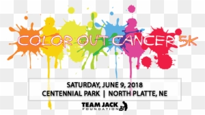 3rd Annual North Platte Color Out Cancer 5k - Paint Clip Art