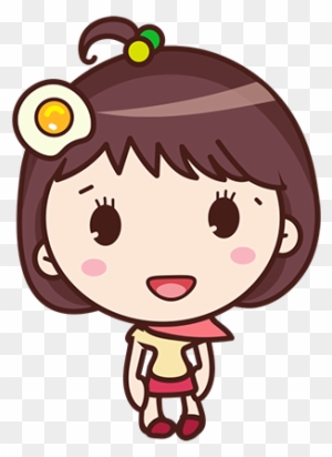 Yolk Girl Sticker - Cute Message Sticker Emoji