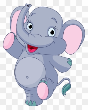Яндекс - Фотки - Cute Baby Elephant Cartoon - Free Transparent PNG Clipart  Images Download