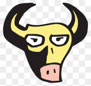 Animal Face, Cartoon, Shadow, Bull, Horns, Animal - Caras De Toros Png