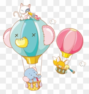 Hot Air Balloon With Animals
