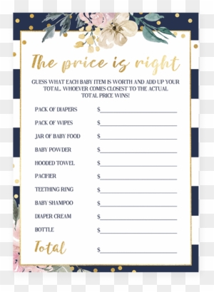 Guess The Price Game For Baby Shower By Littlesizzle - Baby Shower Game The Price Is Right