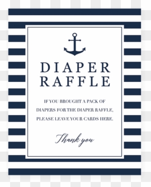 Boy Shower Diaper Raffle Sign Printable By Littlesizzle - Message In A Bottle Baby Shower Template