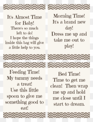 "time For Baby" Shower Gift Free Printable - Gift