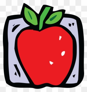 Free Clipart Of A Red Apple - Fresh Apple. Large Tote Bag, Adult Unisex, Natural,