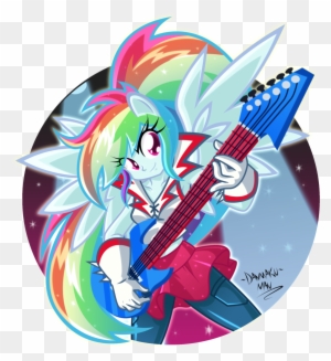 Danmakuman, Clothes, Electric Guitar, Equestria Girls, - پونی انسانی Danmakuman, Clothes, Electric Guitar, Equestria Girls, - پونی انسانی
