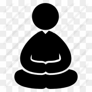 Meditation Yoga Posture Of A Sitting Man - Icono De Yoga