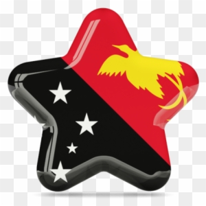 Illustration Of Flag Of Papua New Guinea - Papua New Guinea Flag Star