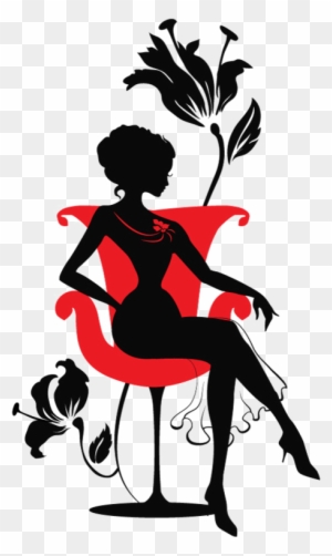 Poland Clipart Silhouette - Woman Sitting In Red Dress Silhouette