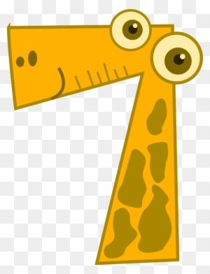Number Clipart Animal Number - Animal Number 7 Clipart
