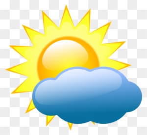 Sunny Clipart Weather Forecast Symbol - Partly Cloudy Weather Symbol ...