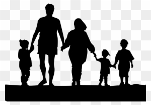 Family Activities - Family Holding Hands Silhouette