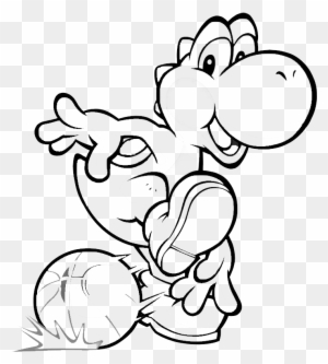 Free Printable Yoshi Coloring Pages For Kids - Basketball Coloring Pages