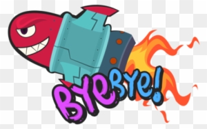 Super Mega Death Rocket Says ''bye, Bye - Cartoon - Free Transparent PNG  Clipart Images Download