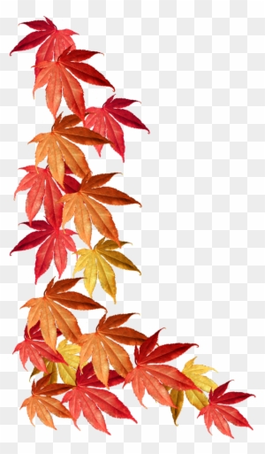 Border Of Autumn Leaves - Autumn Leaves Border Png