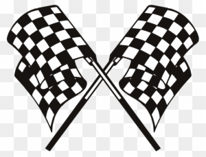 Clipart Checkered - Checkered - Race Flags Transparent Background