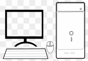 Computer Black And White Computer Clipart Black And - Parts Of Computer Clipart