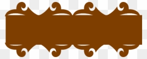 Brown Banner Png Pic - Brown Ribbon Banner Png