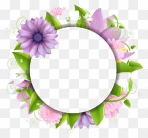 Download Flowers Borders Free Png Photo Images And - Flower Vector Frame Png