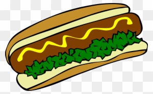 Clipart Fast Food Lunch Dinner Hot Dog - Hot Dog Clip Art