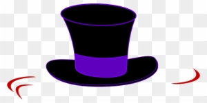 Top Hat Clipart Black Top Hat Clip Art At Clker Vector - Top Hats Clip Art