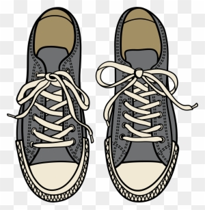 Fancy Shoes Clipart Grey Sneakers Png Best Web Black - Animated Shoes Top View Png