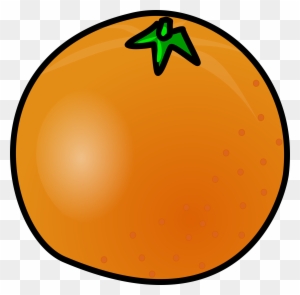Orange Black, Food, Fruit, Outline, White, Cartoon, - Animated Picture Of An Orange