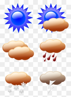 Vector Clip Art - All Different Types Of Weather