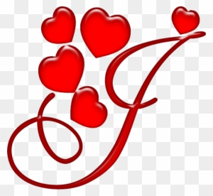 Alfabeto Coração Em Png - Letra J Com Coração