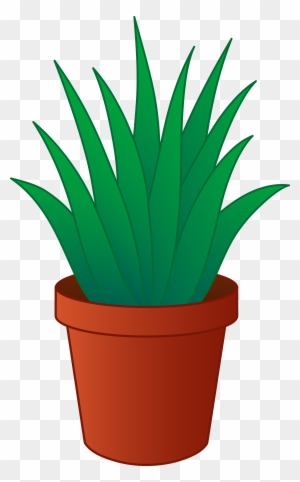 Clipart Of Plants Aloe Vera Plant In Pot Free Clip - Potted Plant Clipart