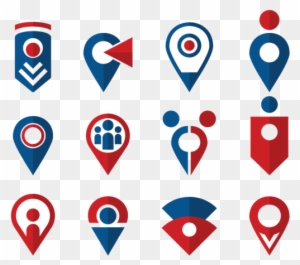 Meeting Point Icons Vector - Point Vector