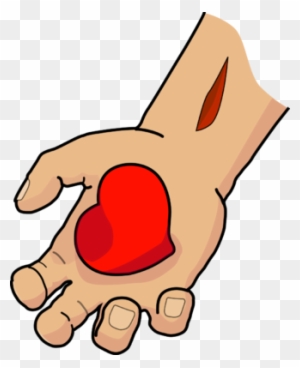 Given Heart - Heart In Hand Png
