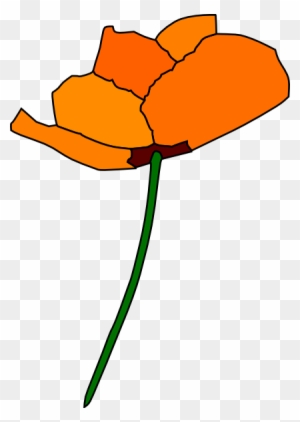 California Poppy Clip Art At Clker - California State Flower Clipart