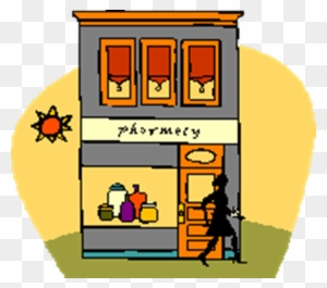 Clip - Pharmacy Building Clipart Free